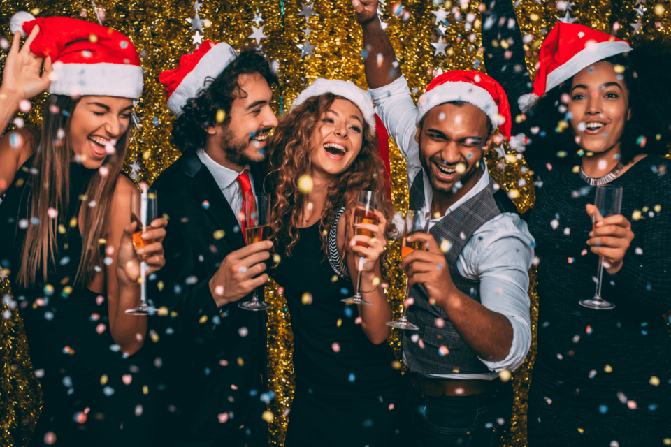 Weihnachtsfeier in Frankfurt: Soccerbeat in der Innenstadt, MyZeil, Hauptwache